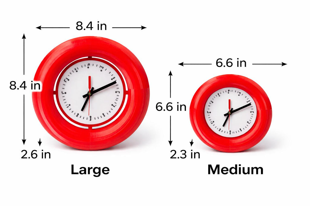 Modern Desk Clock, Torus Ring Table Clock — view 10