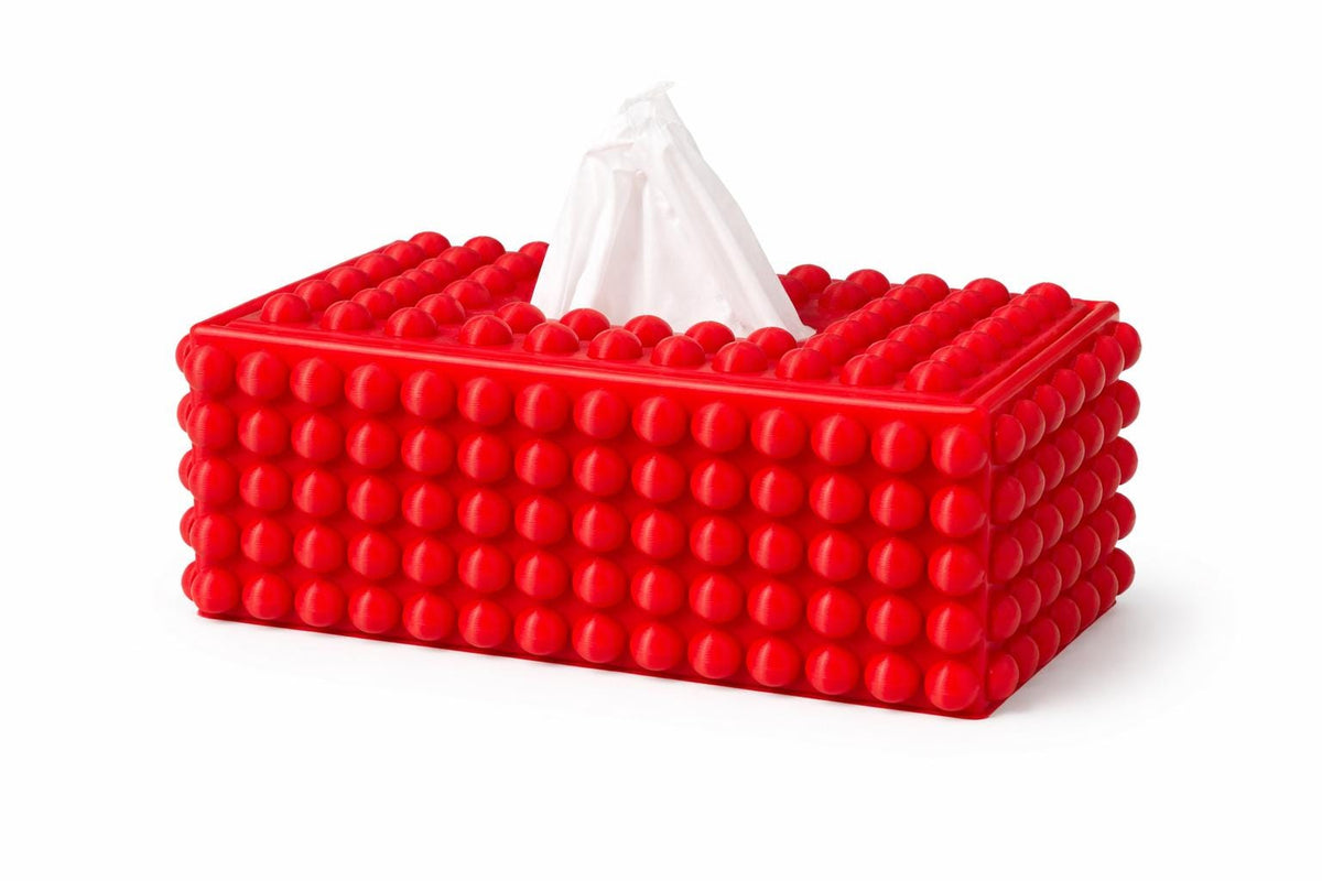 Rectangular Tissue Box Cover, Dome Textured Kleenex Holder — view 5