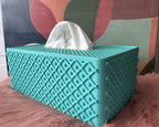 Tissue Box Holder Rectangular, Trellis Lattice 3D Printed Cover by Divoire