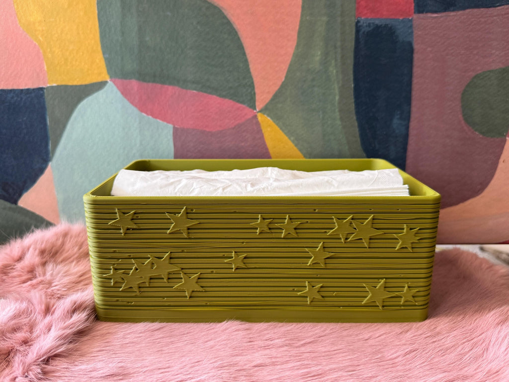 Star Rectangle Tissue Box Cover