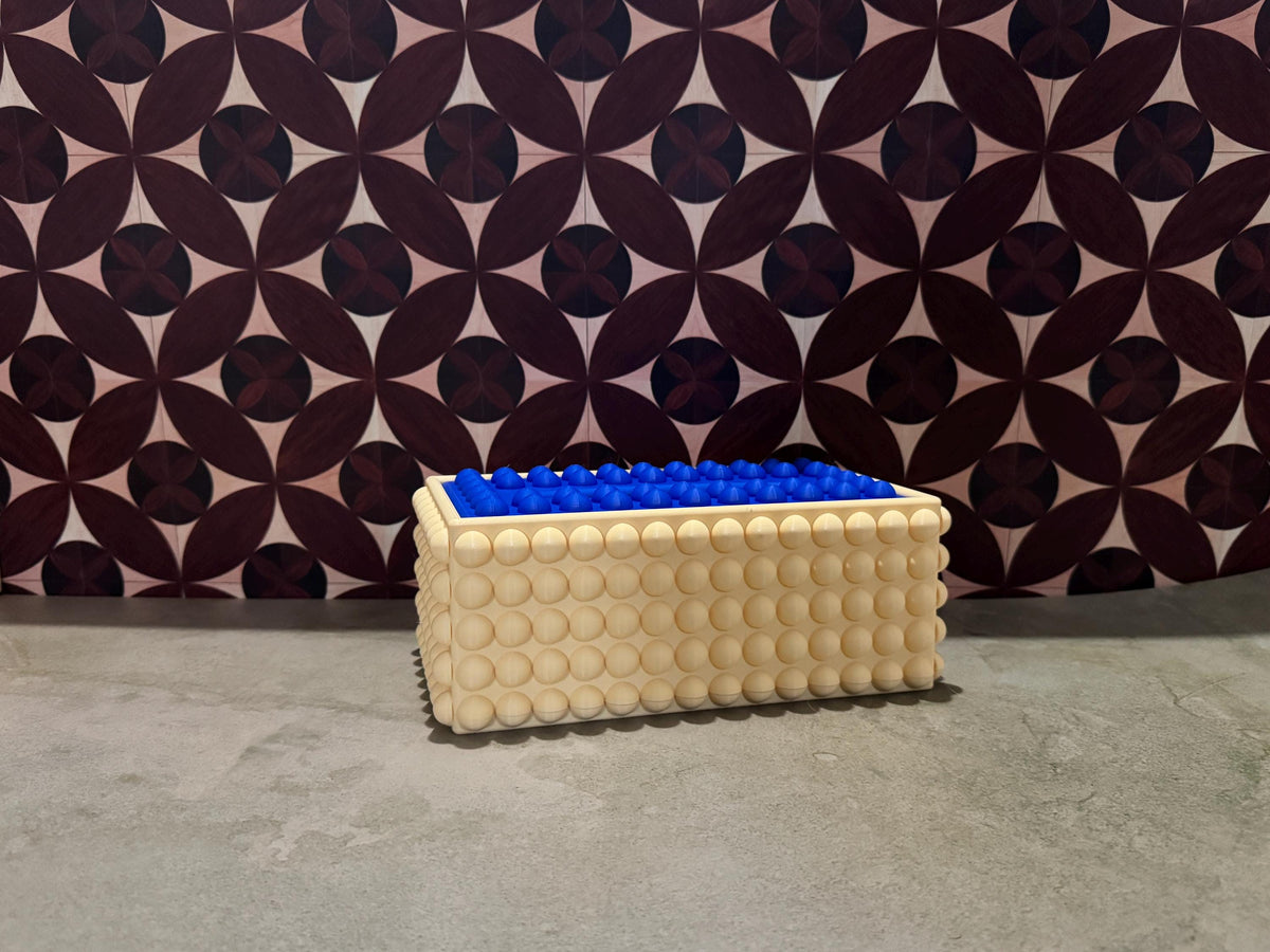 Rectangular Tissue Box Cover, Dome Textured Kleenex Holder — view 4
