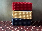 Rectangular Tissue Box Cover, Dome Textured Kleenex Holder by Divoire