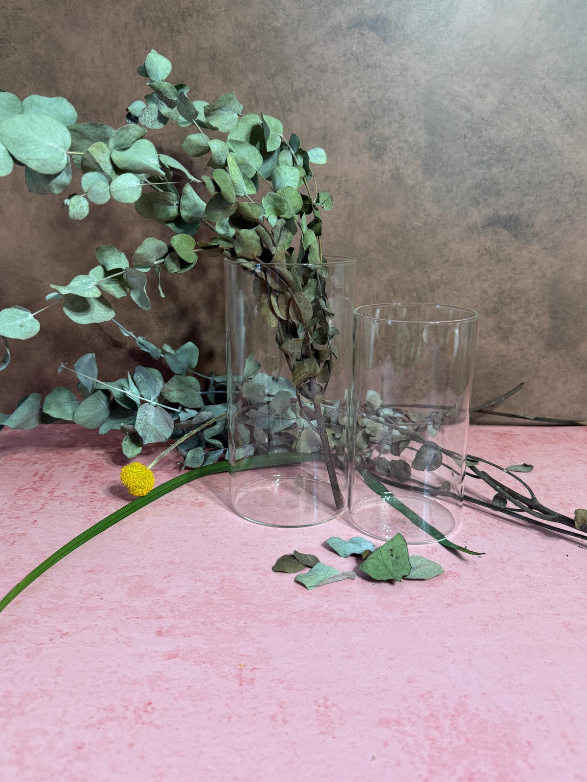 Clear Glass Cylinder Vases Set, Bulk Wedding Centerpiece Vases — view 5