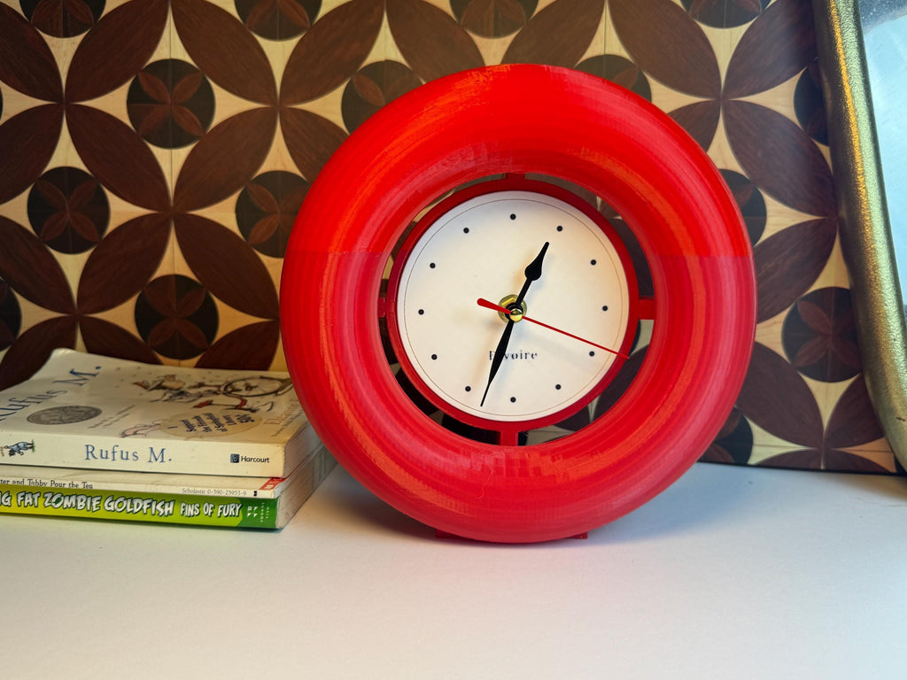 Modern Desk Clock, Torus Ring Table Clock — view 5