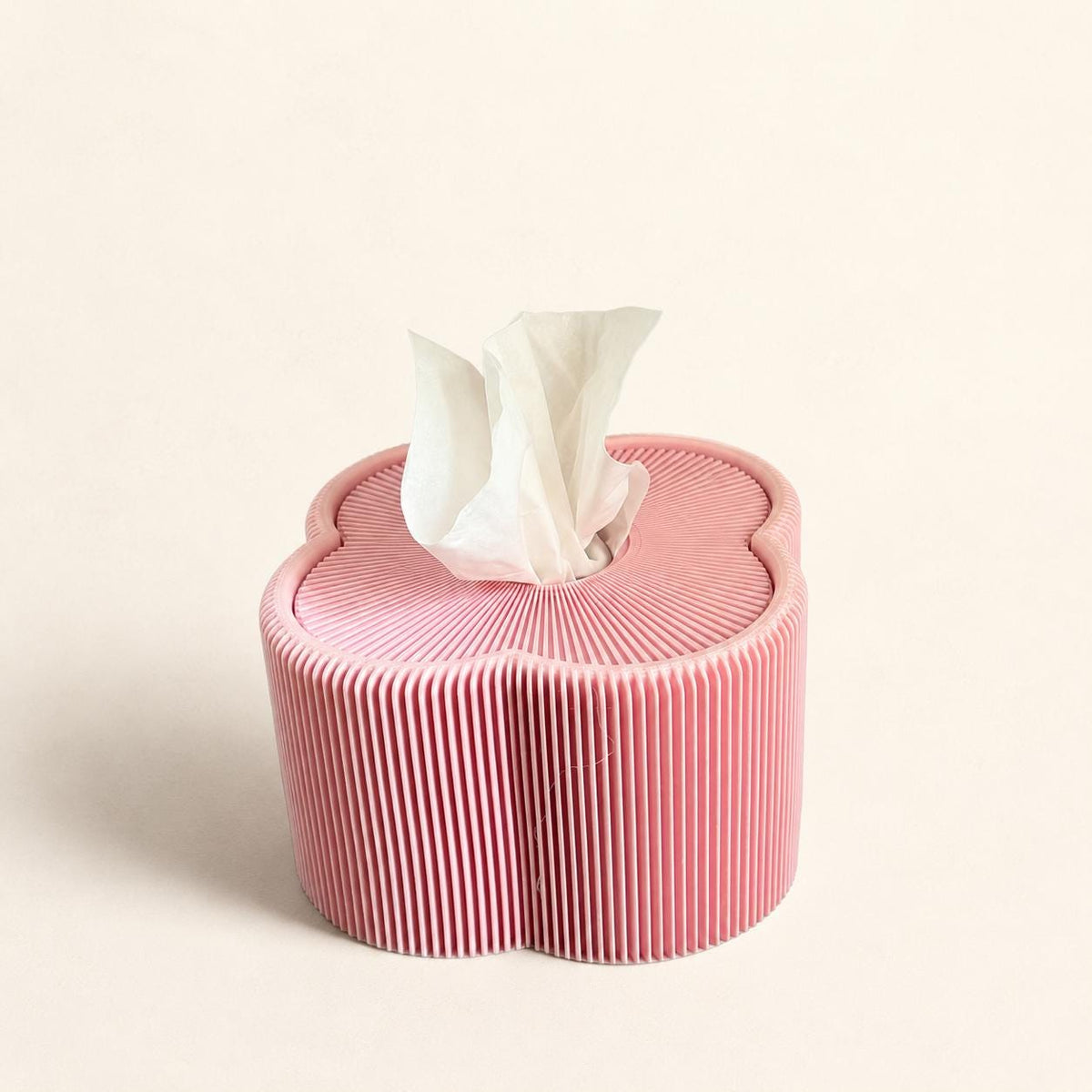 Refillable Tissue Holder, Round Fluted Dispenser by Divoire