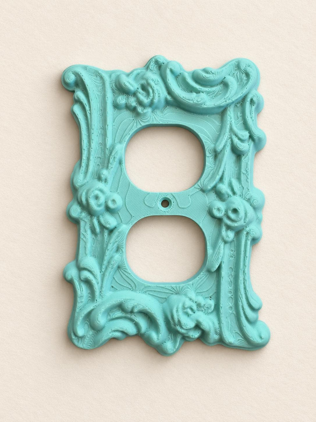 Ornate Light Switch Cover, Baroque Scrollwork Outlet Plate — view 3
