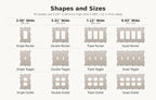 Baroque Switch Plate — shapes and sizes