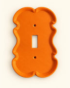 Boho Light Switch Cover, Scalloped French Country Wall Plate — view 2