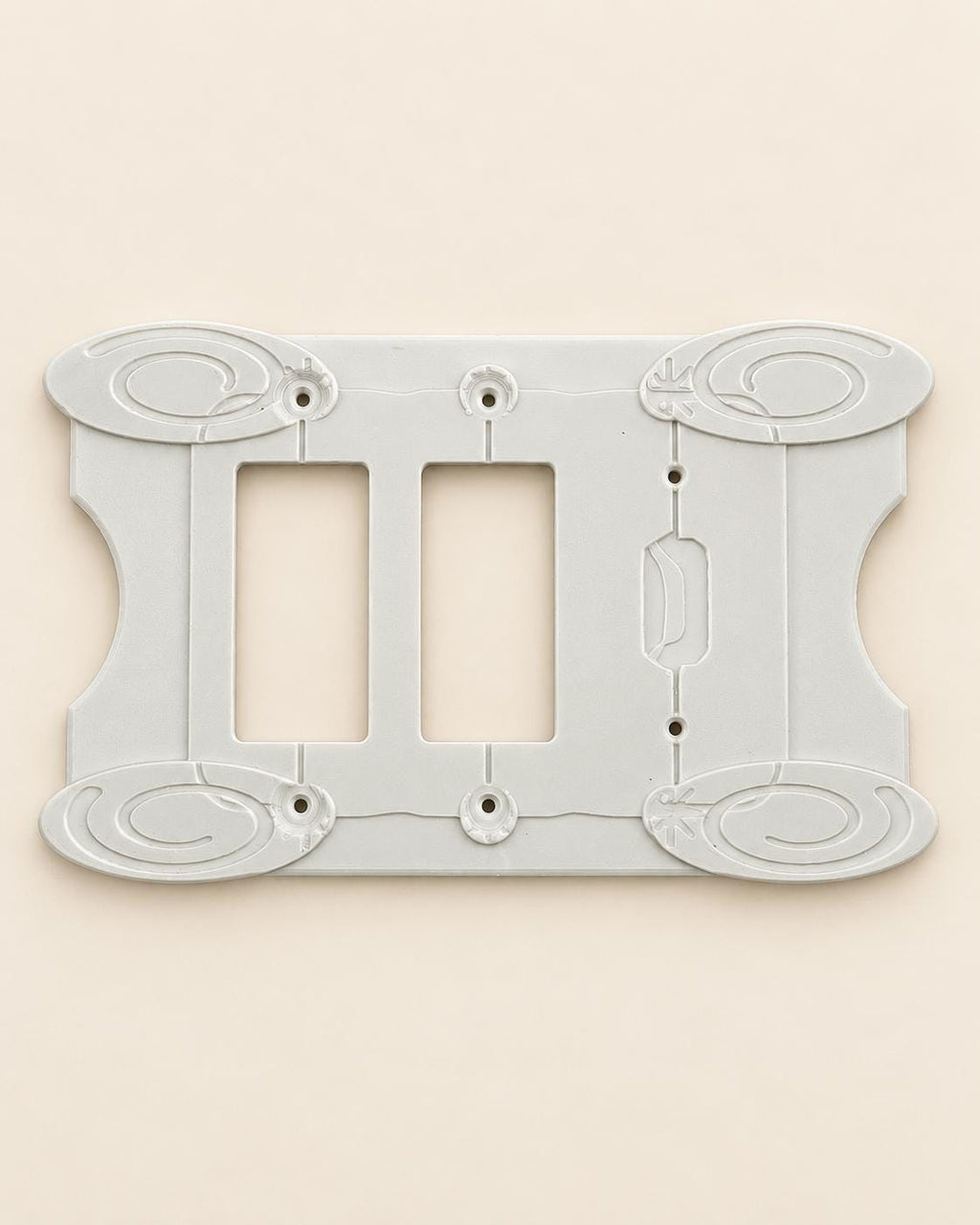 Antique Light Switch Cover, Acanthus Leaf Wall Plate — view 6