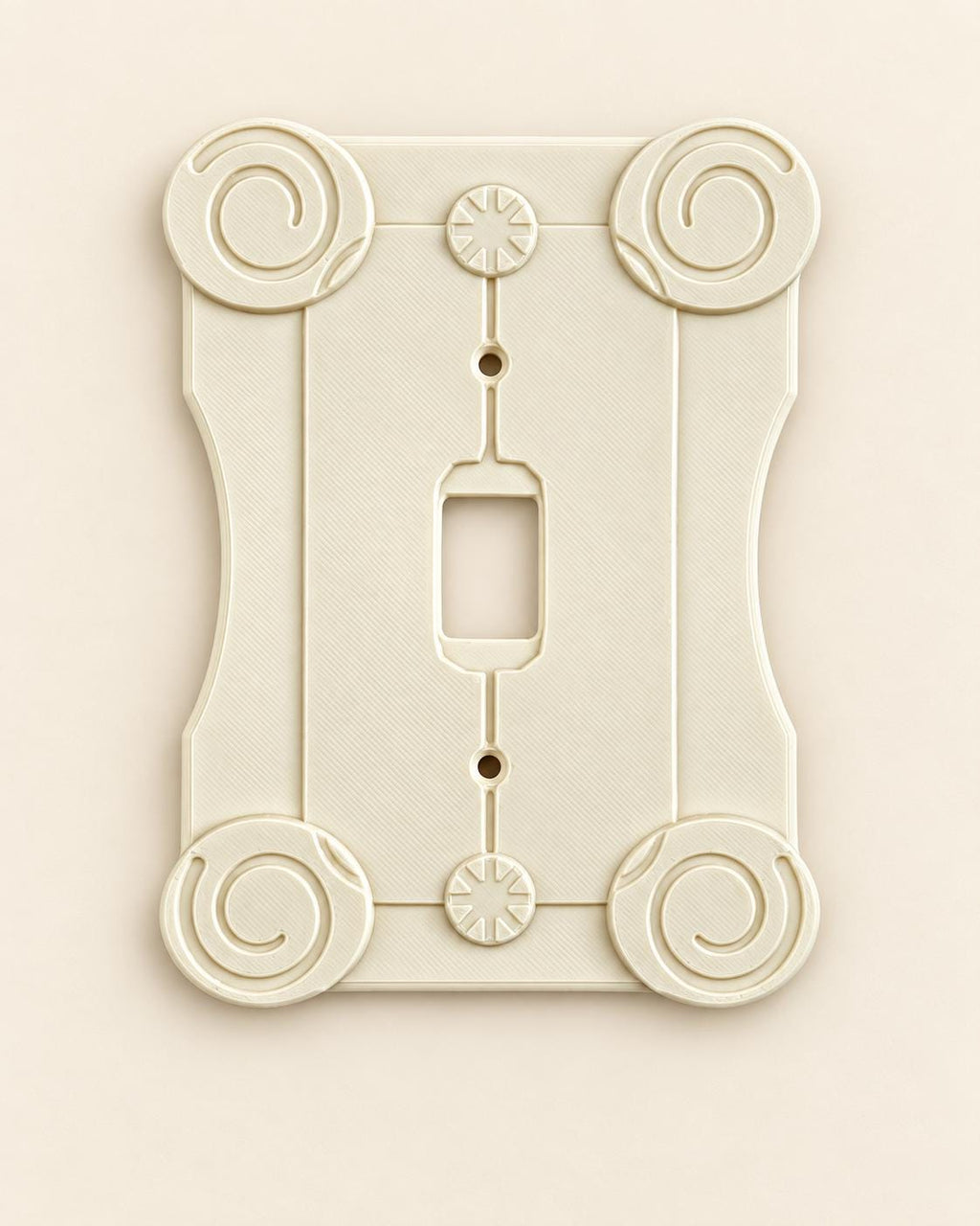 Antique Light Switch Cover, Acanthus Leaf Wall Plate — view 5