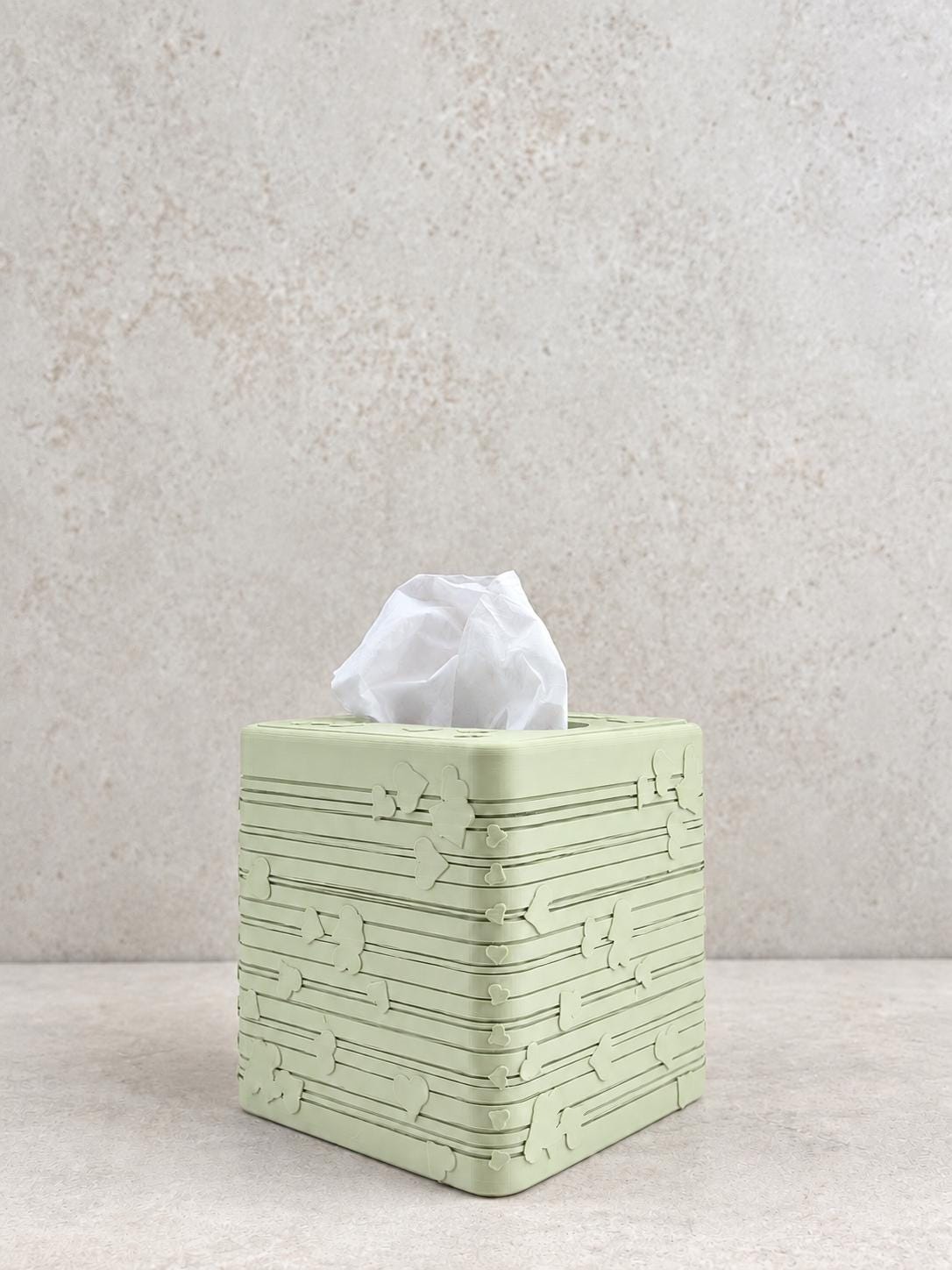 Heart Cube Tissue Box Cover