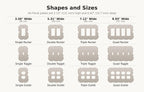 Scallop Switch Plate — shapes and sizes