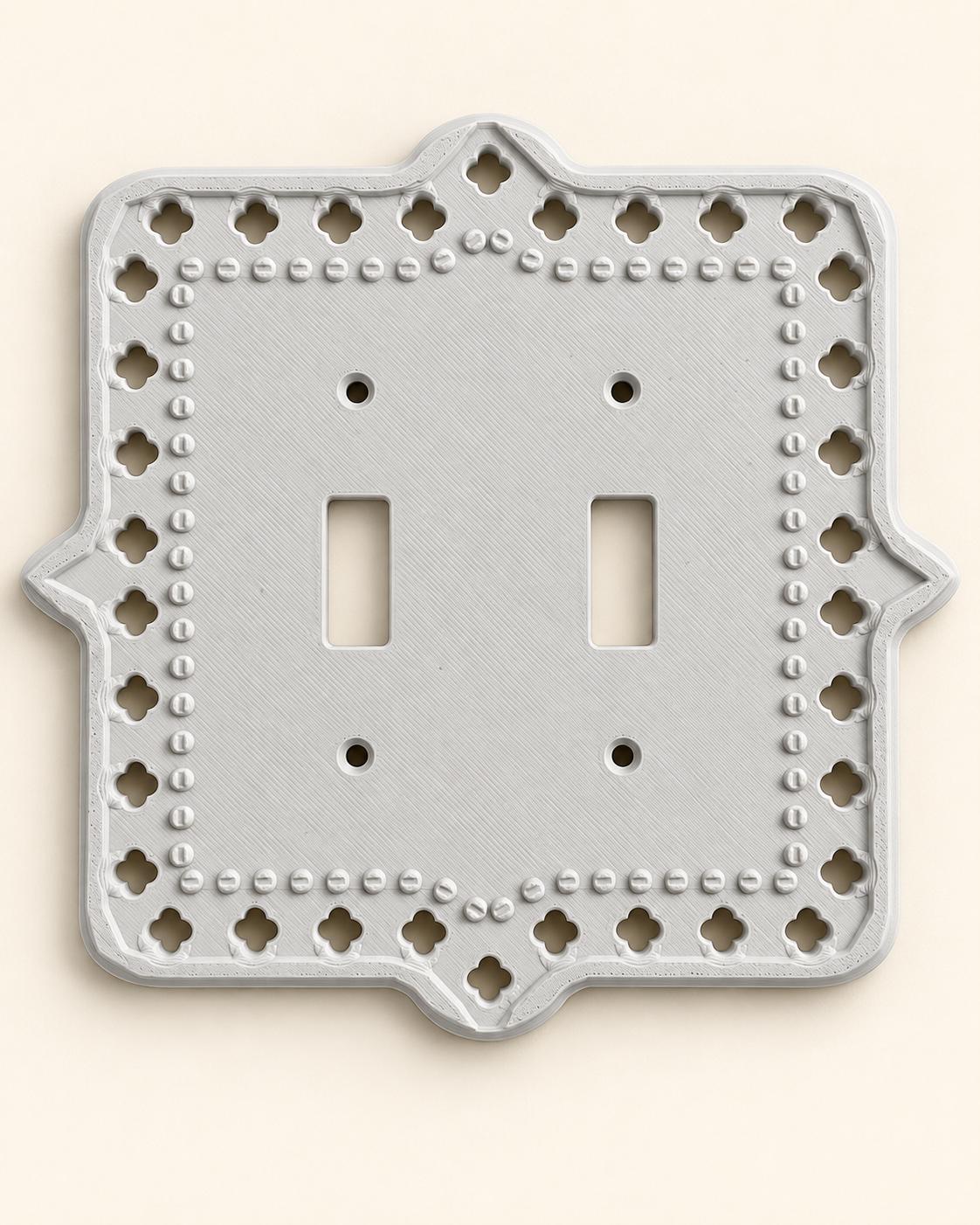 Antique Switch Plate, Pierced Filigree Light Switch & Outlet Cover — view 10