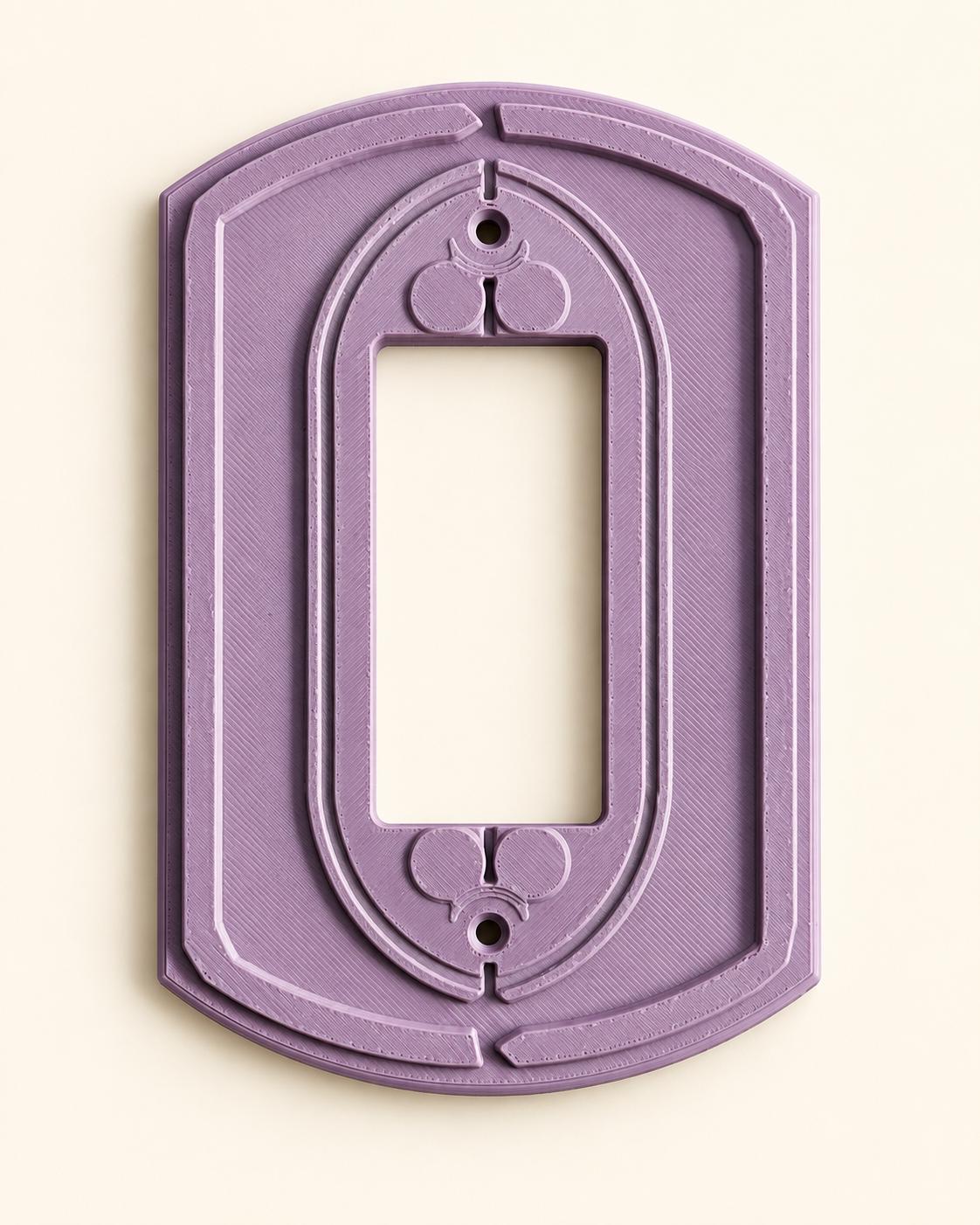 Gothic Light Switch Cover, Pointed Arch Tracery Wall Plate by Divoire