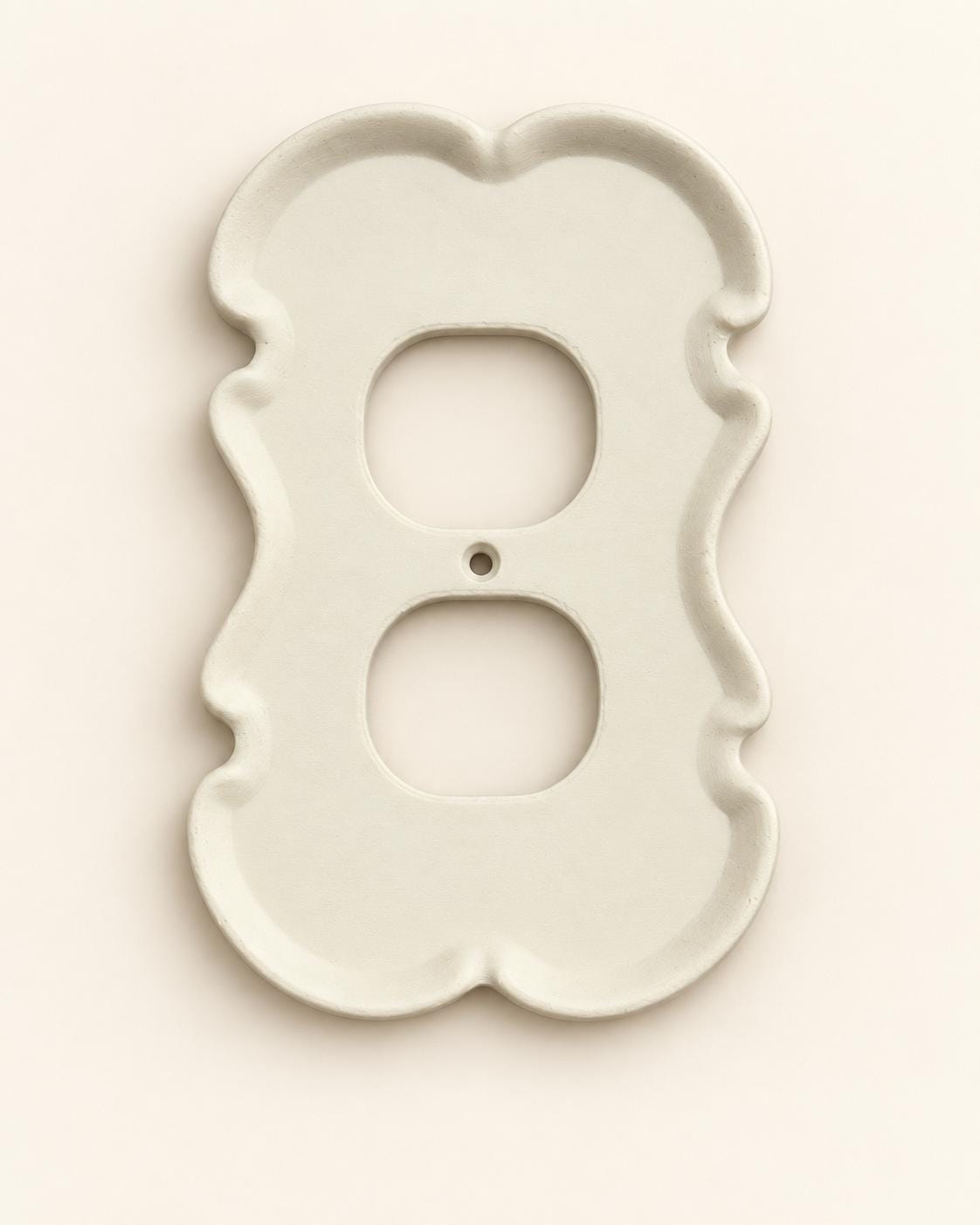 Boho Light Switch Cover, Scalloped French Country Wall Plate by Divoire