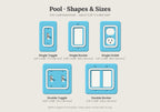 Pool Switch Plate, shapes and sizes