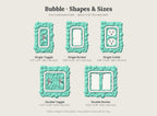 Bubble Switch Plate, shapes and sizes