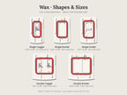 Wax Switch Plate, shapes and sizes