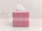 Keystone Cube Tissue Box Cover, blush