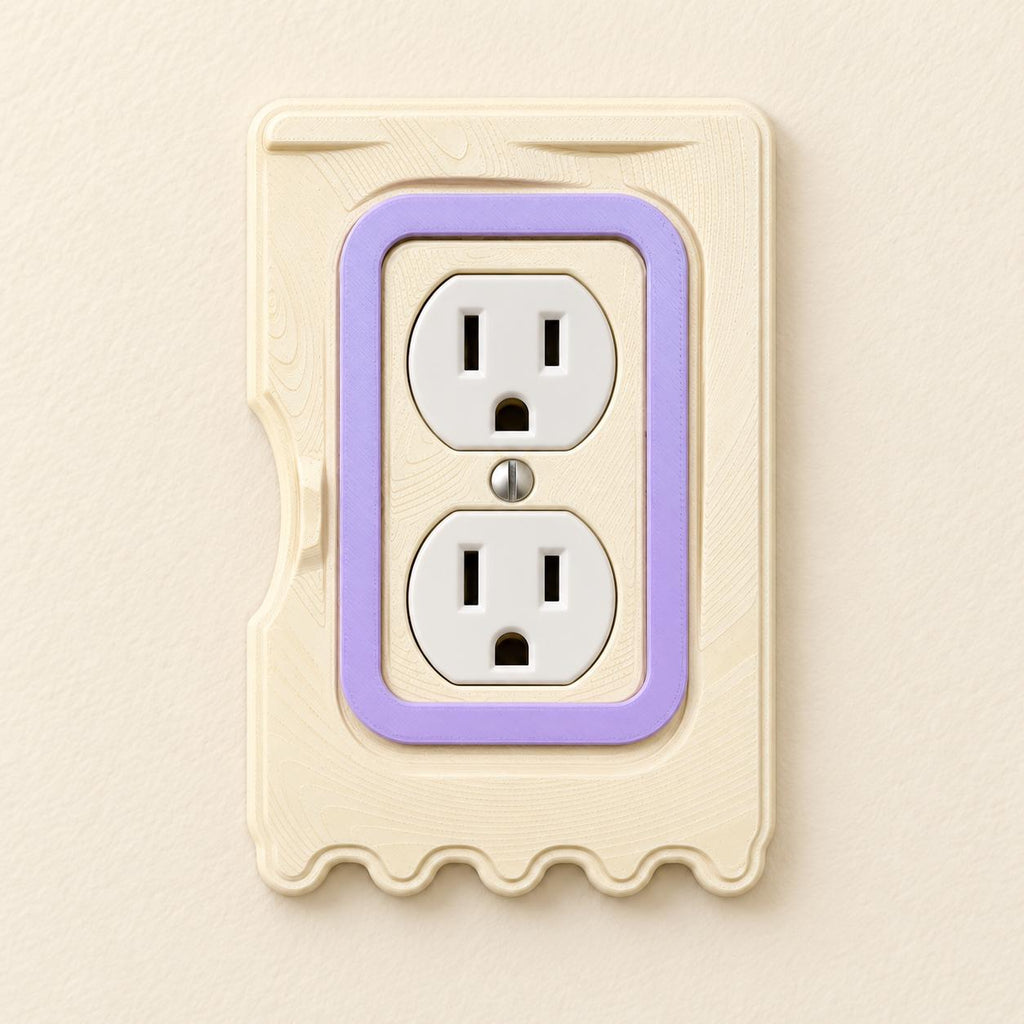 Tieback Switch Plate, outlet cover