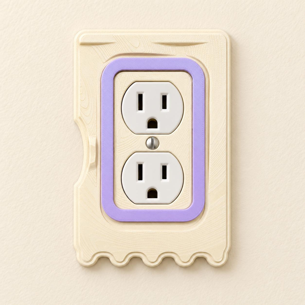 Tieback Switch Plate, outlet cover