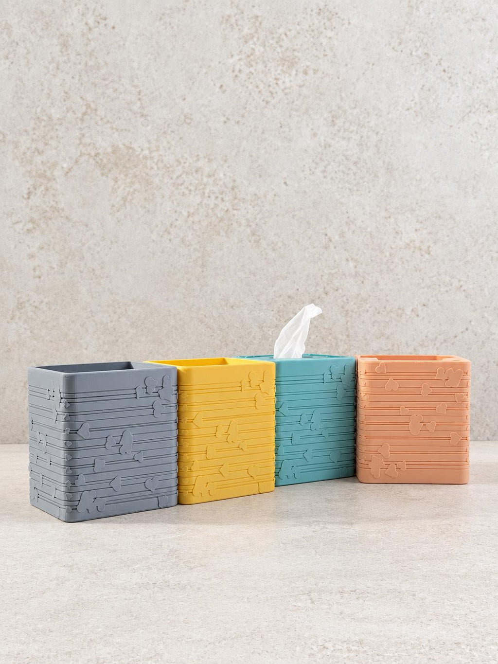 Heart Cube Tissue Box Cover, color lineup