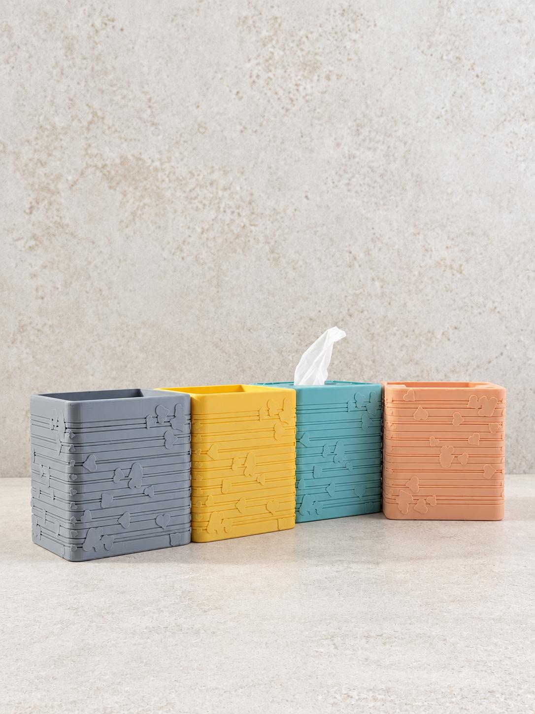 Heart Cube Tissue Box Cover, color lineup