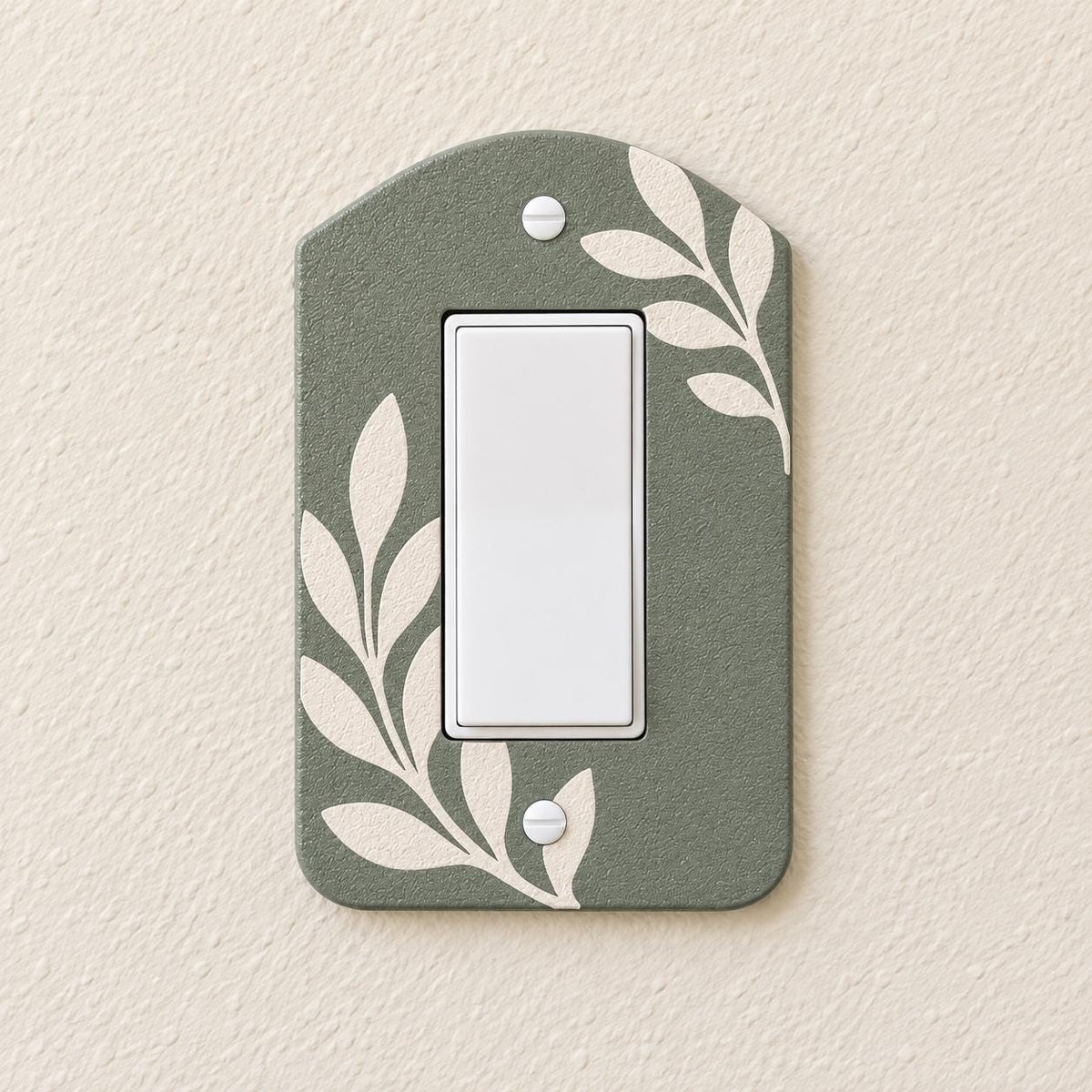 Olive Sprig Switch Plate, view 3