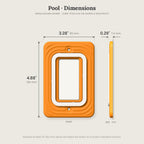 Pool Switch Plate, dimensions