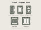 Tieback Switch Plate, shapes and sizes
