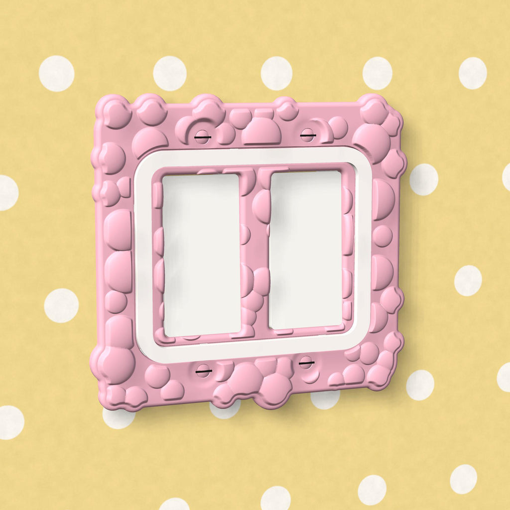 Bubble Switch Plate, double rocker