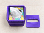 Keystone Cube Tissue Box Cover, lid off, with the cube box inside