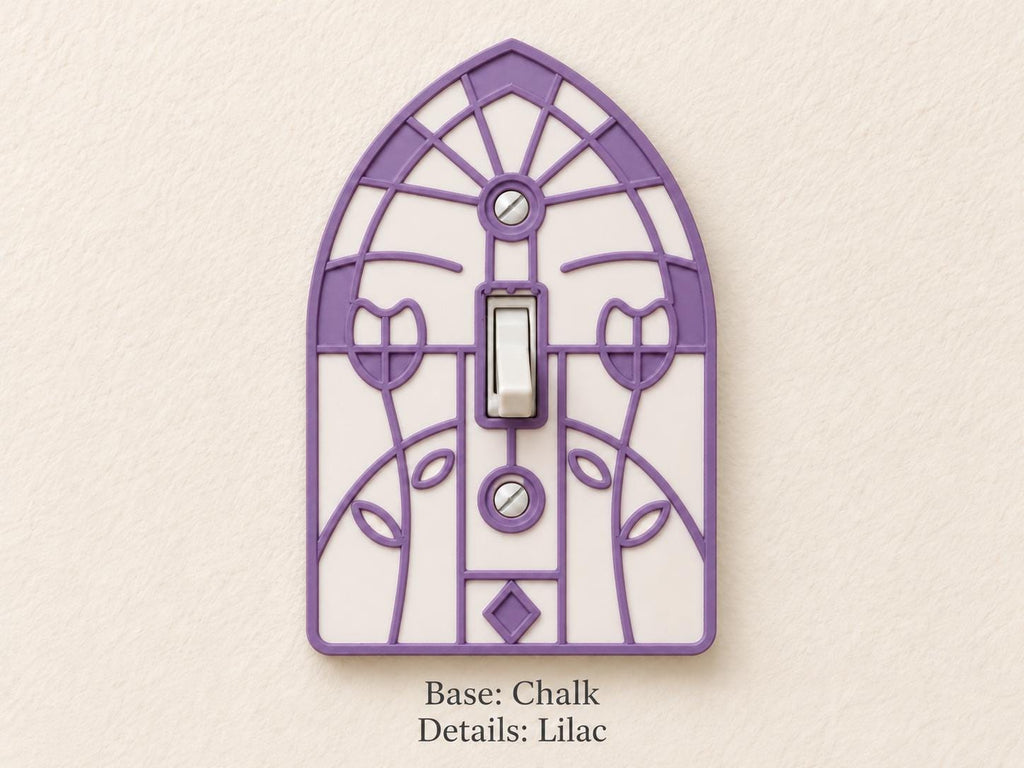 Stained Glass Switch Plate, view 2