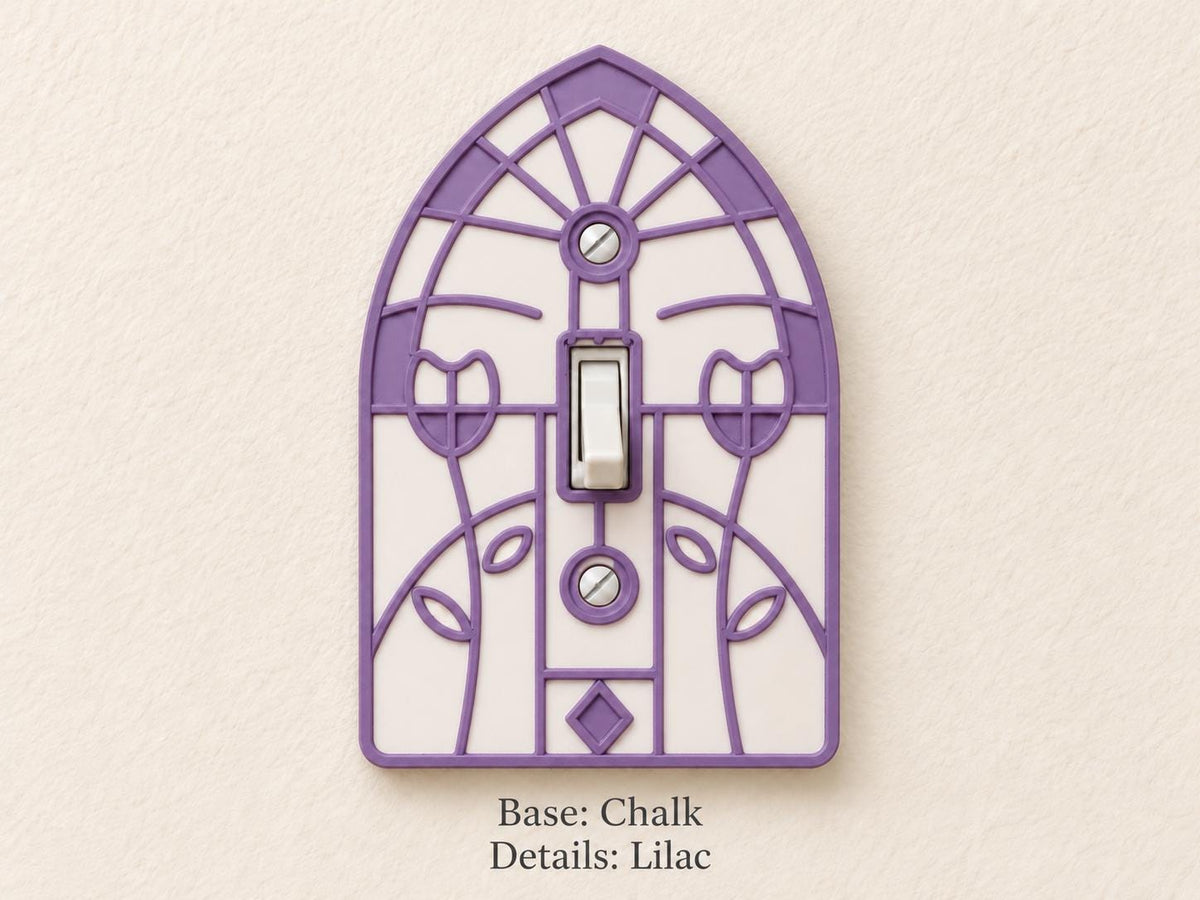 Stained Glass Switch Plate, view 2
