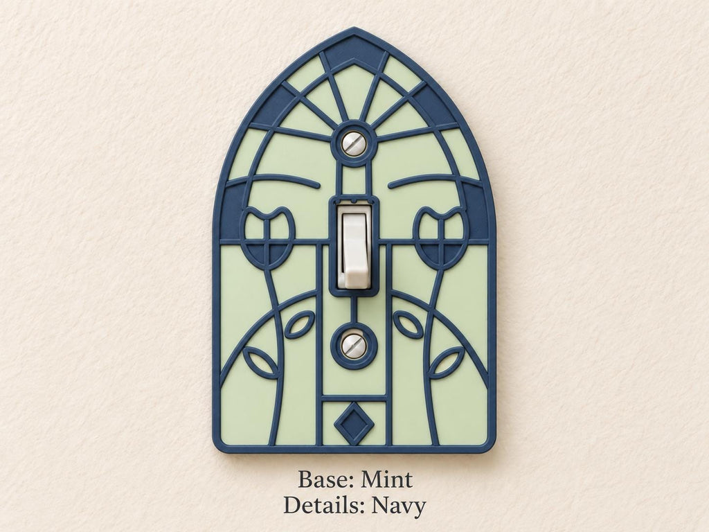 Stained Glass Switch Plate, view 4