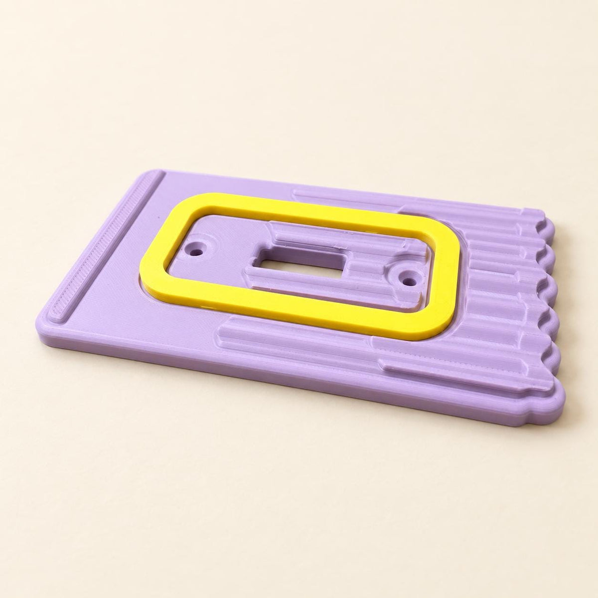 Ruffle Switch Plate, angled