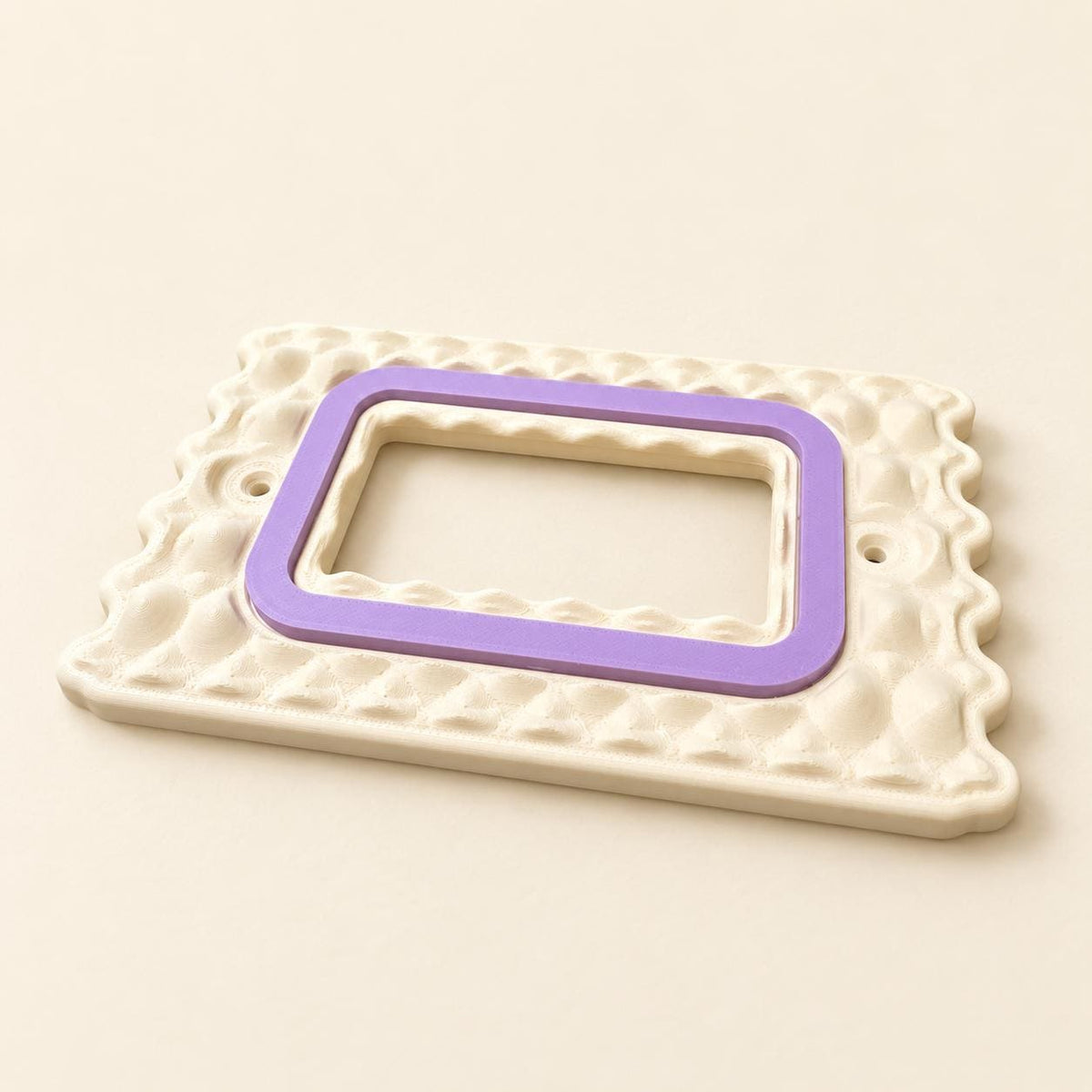 Smocked Switch Plate, angled