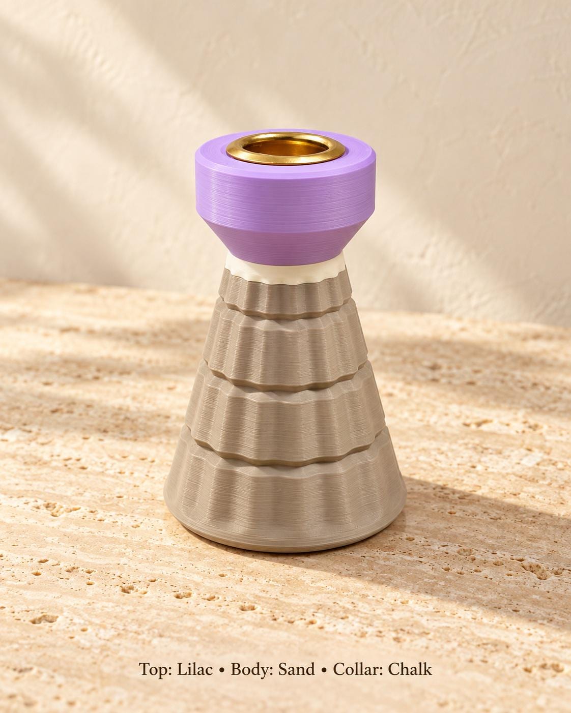 Fluted Tree Candle Holder, view 3