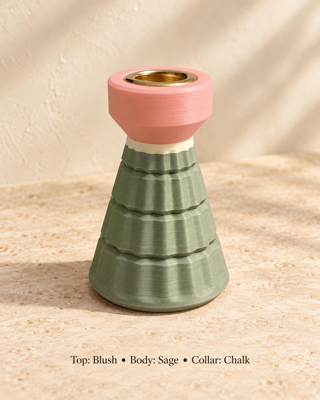 Fluted Tree Candle Holder, view 4