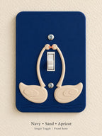 Swan Heart Switch Plate, view 2