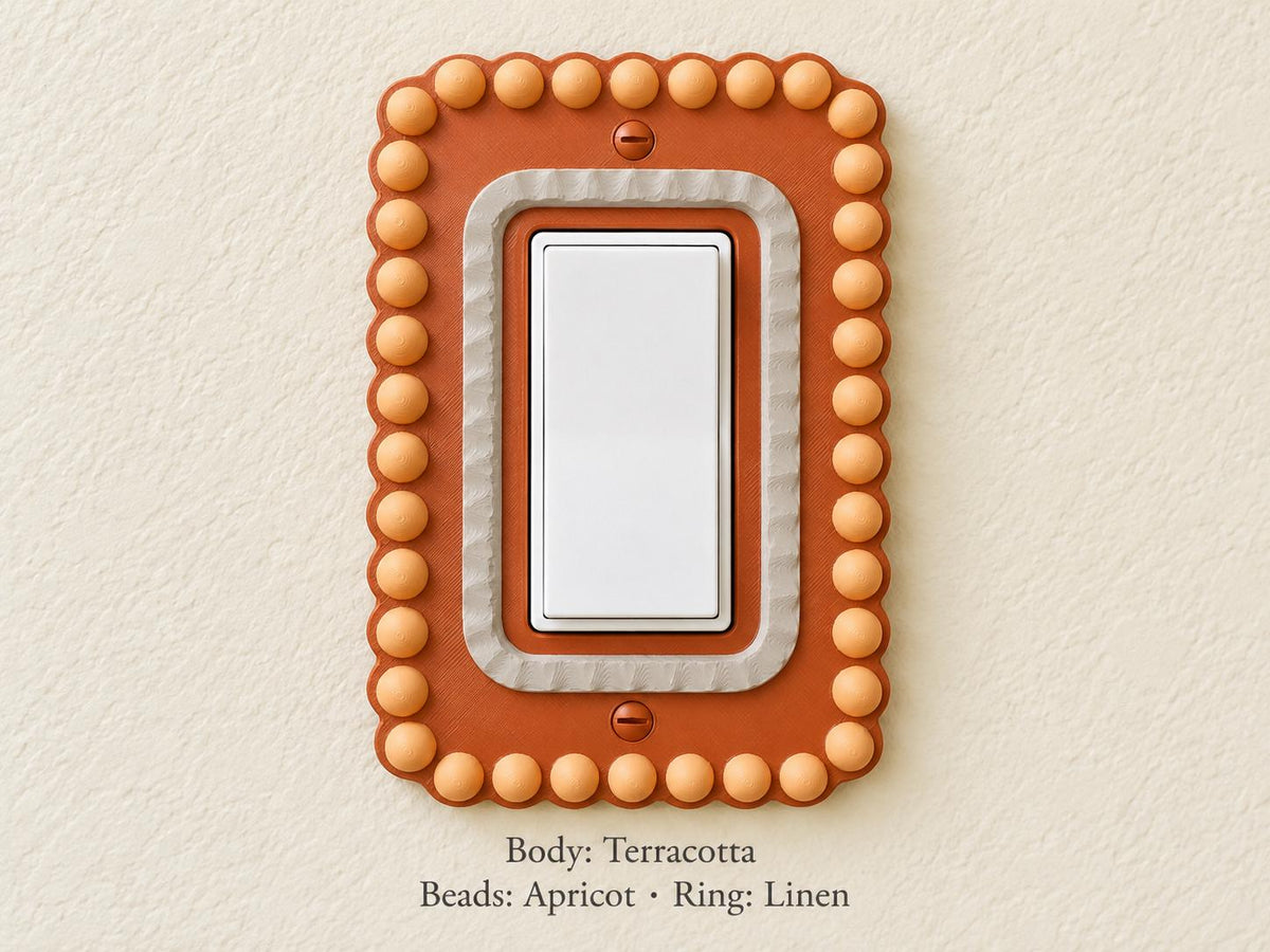 Pearl Rim Switch Plate, view 3