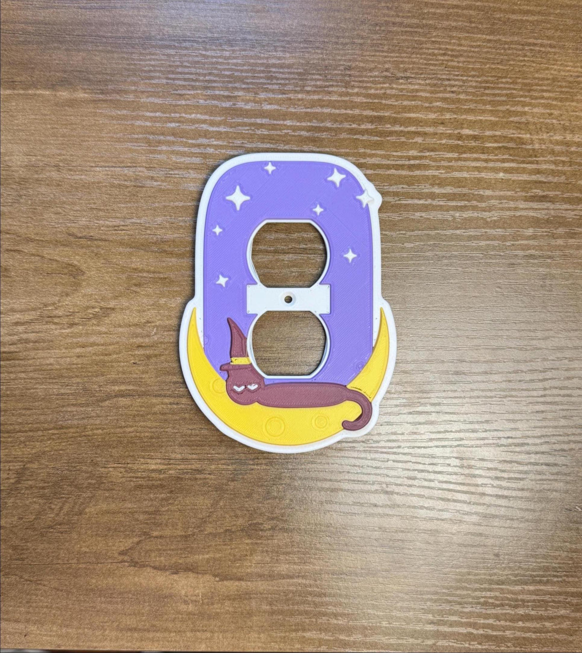 Moon Cat Switch Plate, view 2