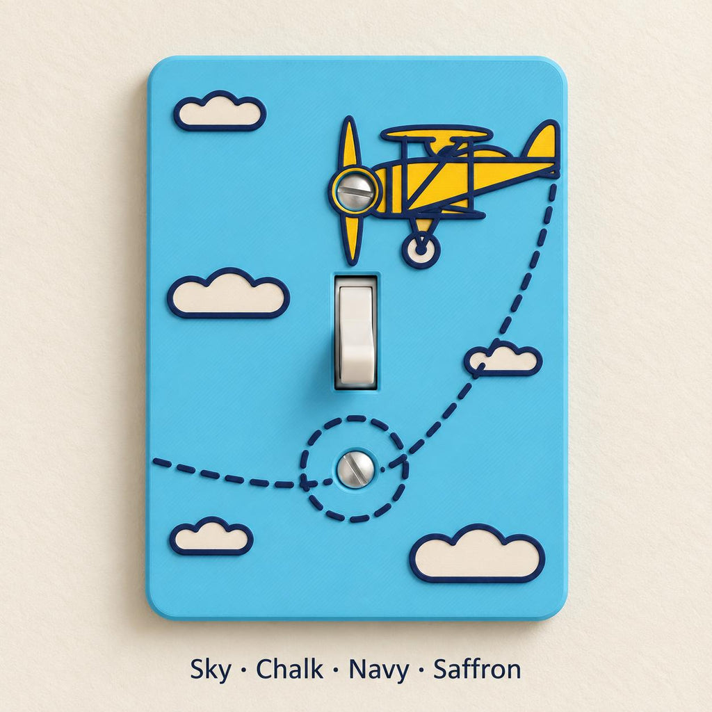 Biplane Switch Plate
