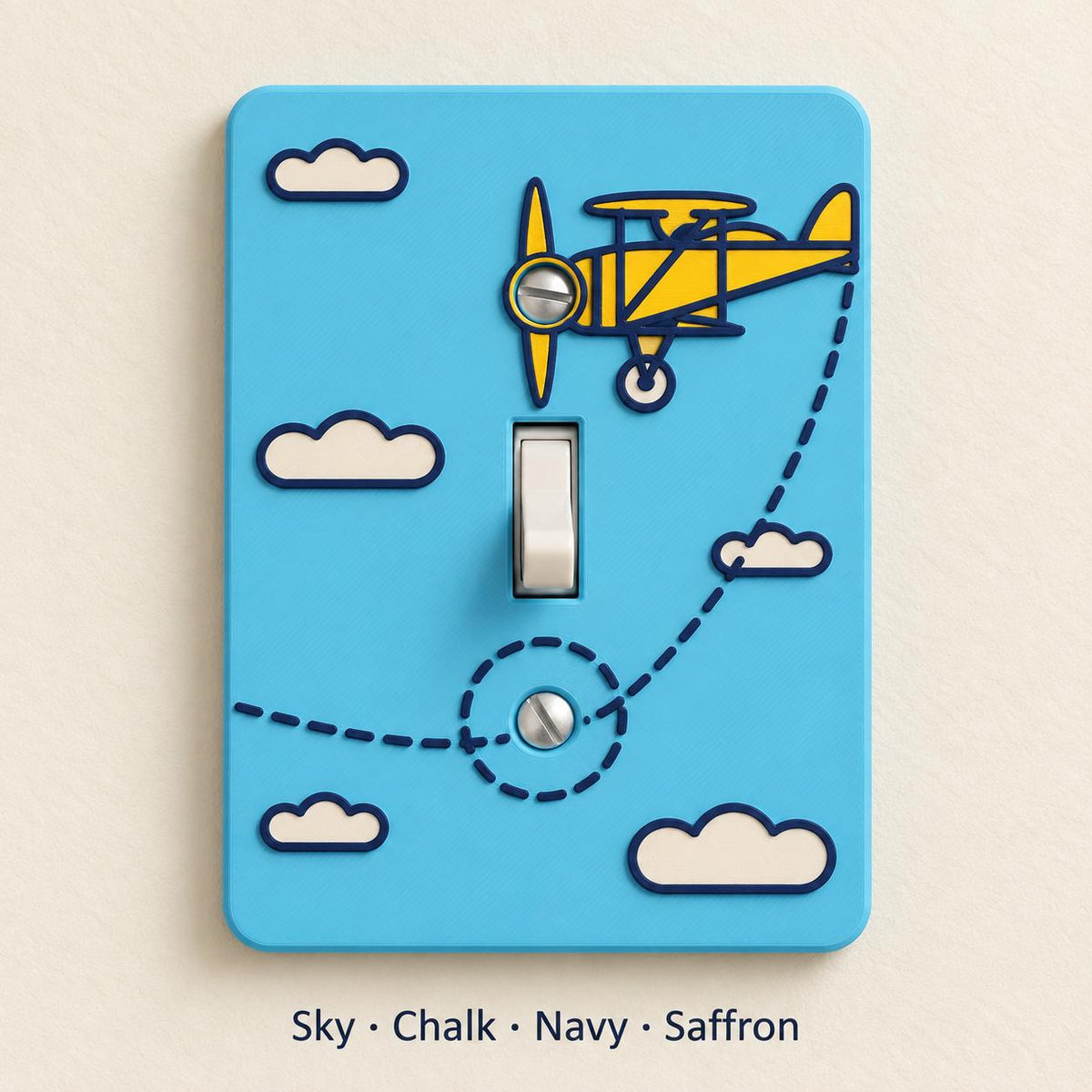Biplane Switch Plate
