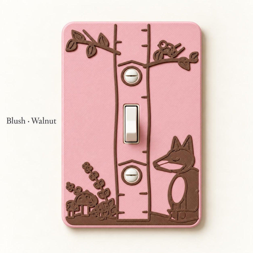 Woodland Fox Switch Plate, view 4