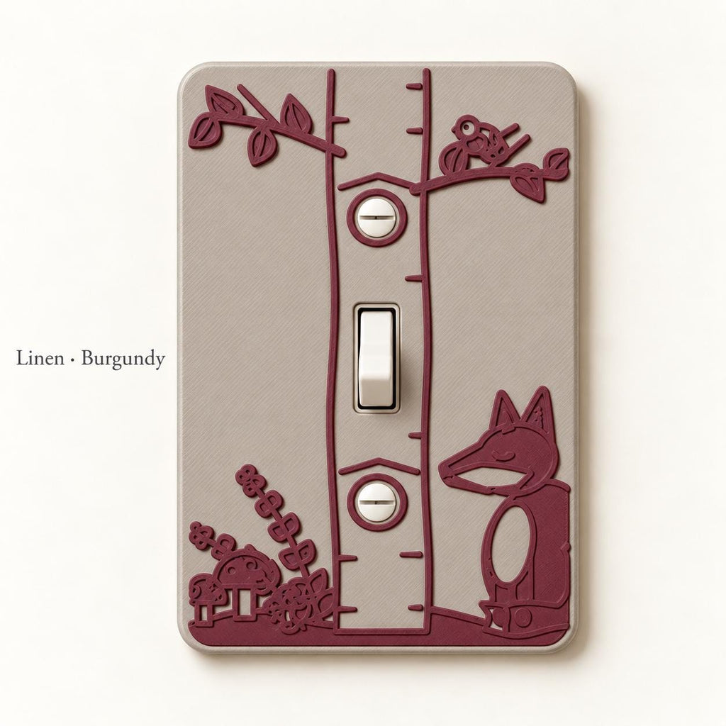 Woodland Fox Switch Plate