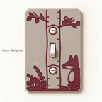 Woodland Fox Switch Plate