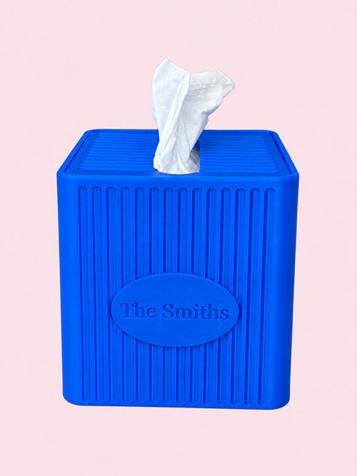 Cartouche Monogram Tissue Box Cover