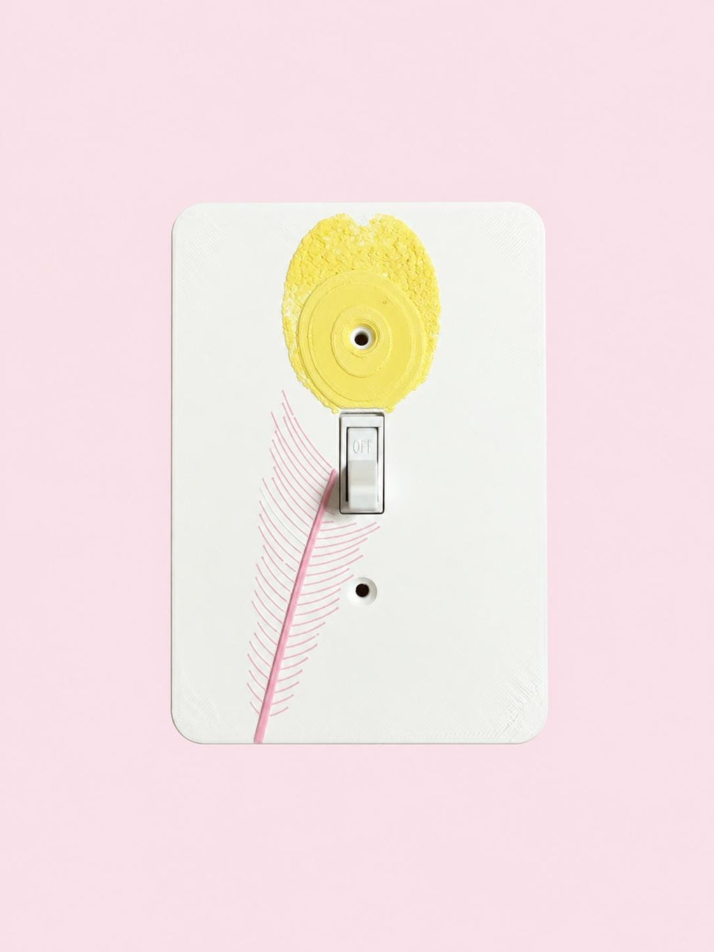 Peacock Feather Switch Plate