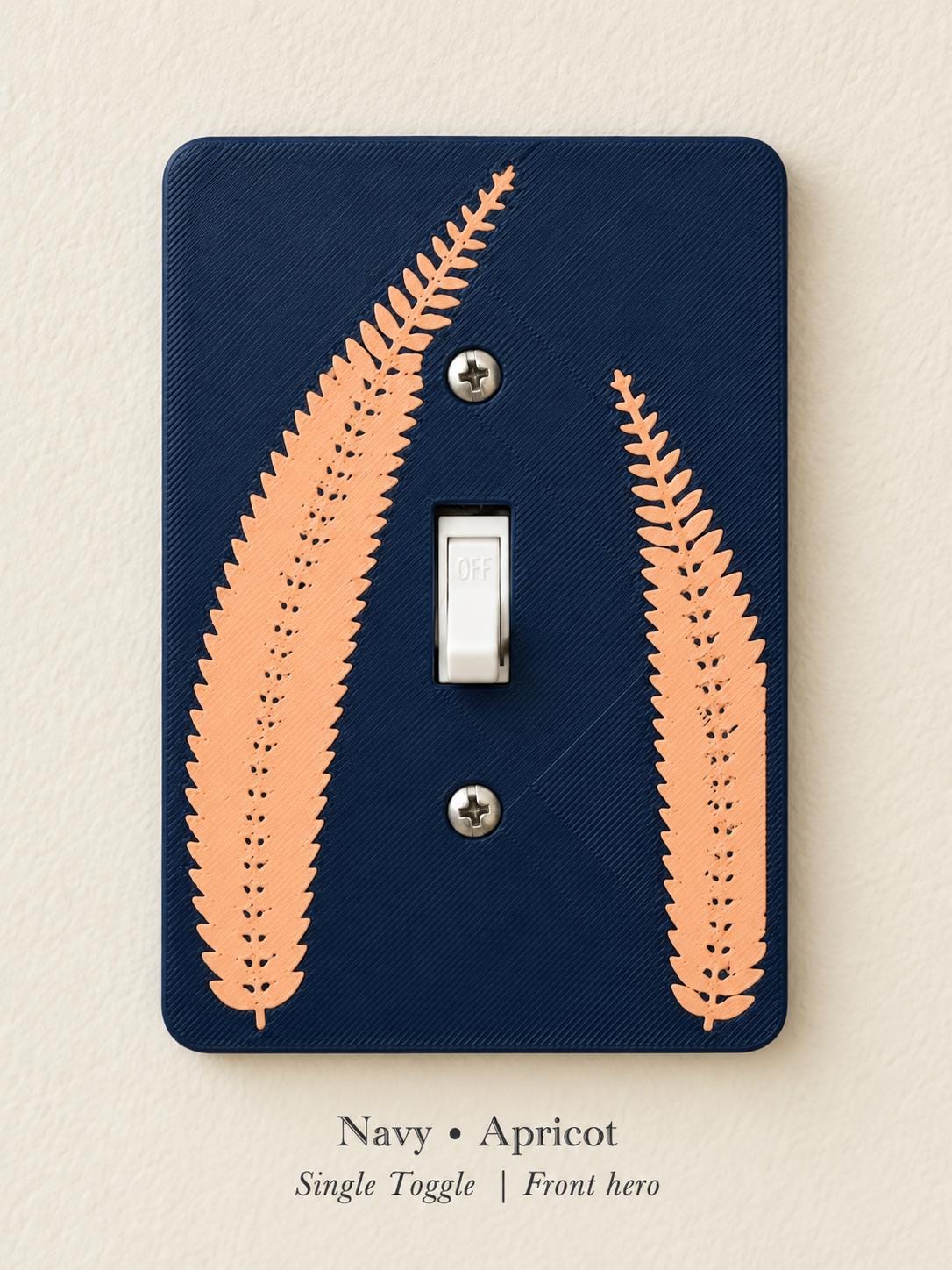 Pressed Fern Switch Plate, view 3